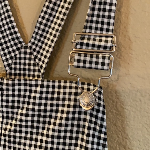 Gingham Overall Dress - Picture 3 of 4